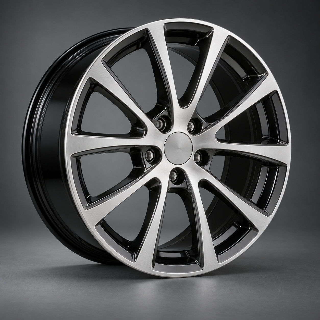 Cast alloy wheel
